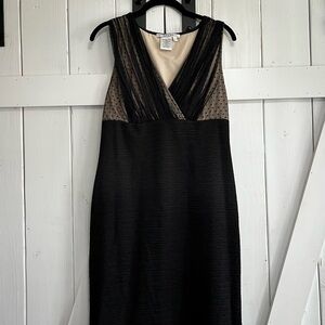 Black and Sheer Polka Dot Dress